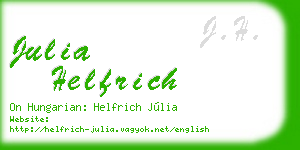 julia helfrich business card